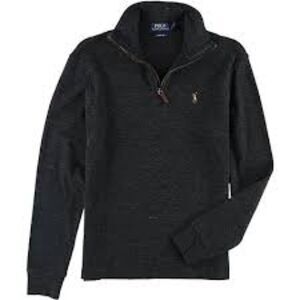 Polo Ralph Lauren Mens Estate Rib Sweater Quarter-Zip Turtleneck